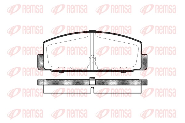 Колодки гальмівні дискові MAZDA 6 ЛІФТБЕК (GG) 2.0 2002.06-2008.12 REMSA (0179.30) Remsa фото 2