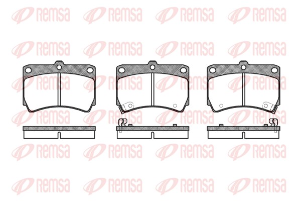 Колодки гальмівні дискові MAZDA 323 F V (BA) 1.5 1994.07-1998.09 REMSA (0212.12) Remsa фото 2