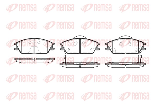 Колодки гальмівні дискові HYUNDAI GETZ (TB) 1.4 2001.06-2011.01 REMSA (0224.22) Remsa фото 2