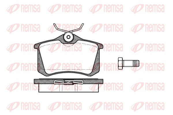 Колодки гальмівні дискові VW GOLF IV (1J1) 1.4 1997.08-2008.04 REMSA (0263.01) Remsa фото 2