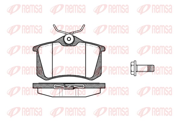 Колодки гальмівні дискові VW POLO IV ЛІФТБЕК (9A4, 9A2, 9N2, 9A6) 1.4 2002.09- REMSA (0263.05) Remsa фото 2