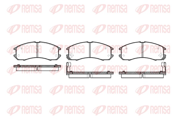 Колодки гальмівні дискові MAZDA 626 IV (GE) 2.0 1991.08-1998.08 REMSA (0273.02) Remsa фото 2