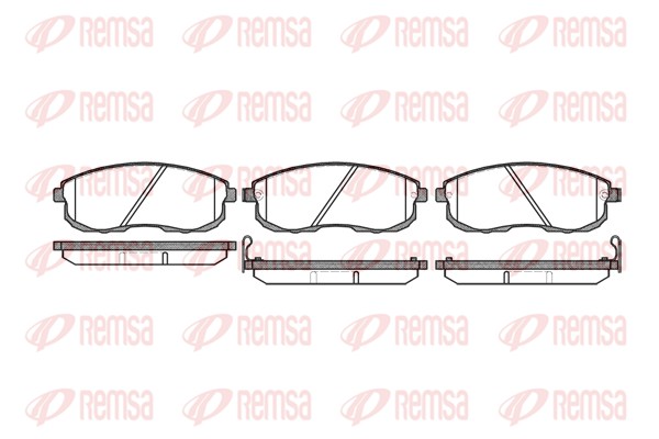 Колодки гальмівні дискові NISSAN JUKE (F15) 1.6 2010.06-2019.12 REMSA (0293.12) Remsa фото 2