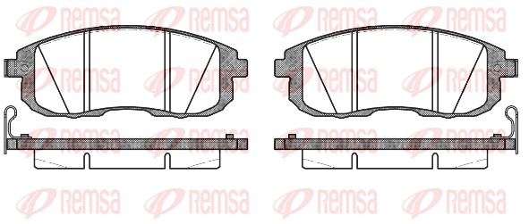 Колодки гальмівні дискові NISSAN JUKE (F15) 1.6 2010.06-2019.12 REMSA (0293.14) Remsa фото 2