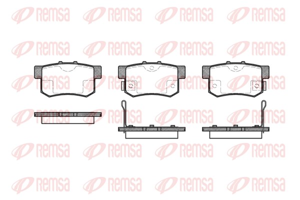 Колодки гальмівні дискові HONDA CIVIC VIII ЛІФТБЕК (FD, FA) 1.8 2005.09-2013.05 REMSA (0325.02) Remsa фото 2