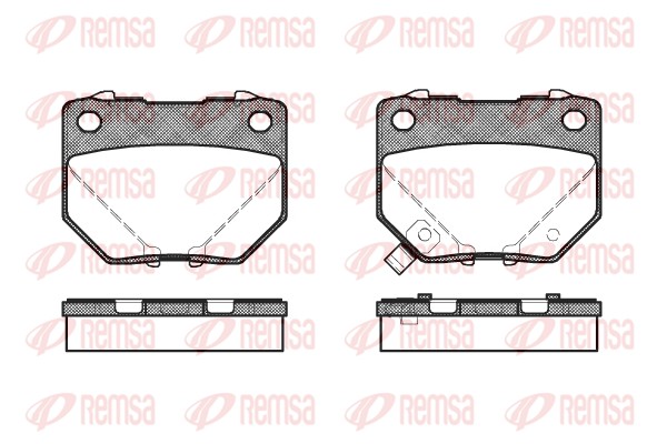 Колодки гальмівні дискові SUBARU IMPREZA УНІВЕРСАЛ (GG) 2.0 2000.10-2008.12 REMSA (0365.21) Remsa фото 2