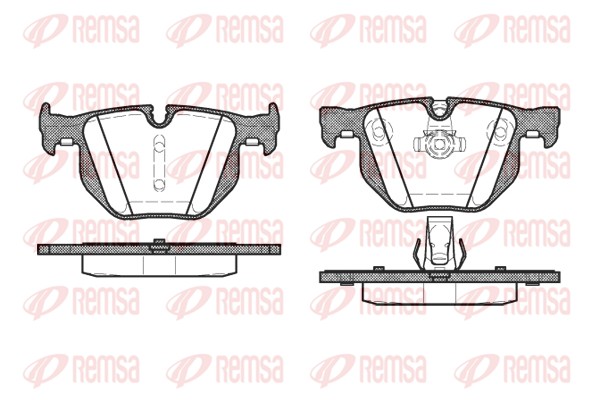 Колодки гальмівні дискові BMW 5 (E60) 3.0 2001.12-2010.03 REMSA (0381.60) Remsa фото 2