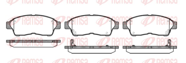 Колодки гальмівні дискові TOYOTA RAV 4 II (_A2_) 2.0 2000.05-2005.11 REMSA (0402.02) Remsa фото 2