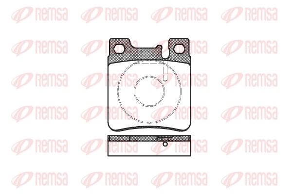 Колодки гальмівні дискові MB S-CLASS (W140) 3.2 1991.02-1998.10 REMSA (0407.00) Remsa фото 2