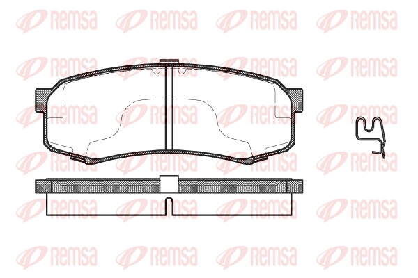 Колодки гальмівні дискові TOYOTA LAND CRUISER PRADO (_J15_) 2.8 2009.07- REMSA (0413.04) Remsa фото 2