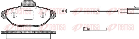 Колодки гальмівні дискові CHEVROLET VOLT 1.4 2011.04- REMSA (0414.21) Remsa фото 2