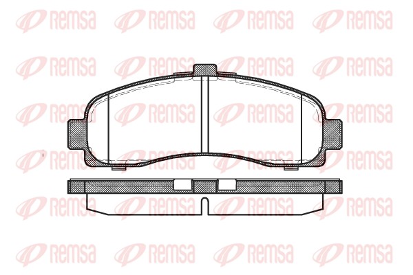 Колодки гальмівні дискові NISSAN MICRA II (K11) 1.0 1992.01-2007.12 REMSA (0431.10) Remsa фото 2