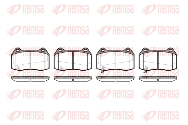 Колодки гальмівні дискові NISSAN 350Z КУПЕ (Z33) 3.5 2002.09-2009.12 REMSA (0441.32) Remsa фото 2