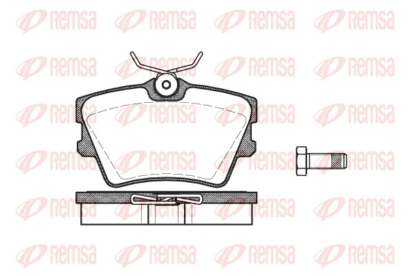 Колодки гальмівні дискові VW TRANSPORTER T4 ФУРГОН (70A, 70H, 7DA, 7DH) 2.5 1990.07-2003.04 REMSA (0591.00) Remsa фото 2