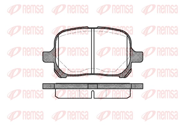 Колодки гальмівні дискові TOYOTA CAMRY (_V2_) 2.2 1996.08-2004.02 REMSA (0621.00) Remsa фото 2