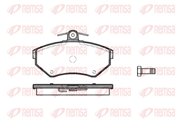 Колодки гальмівні дискові VW GOLF III (1H1) 1.6 1989.10-1998.07 REMSA (0631.00) Remsa фото 2