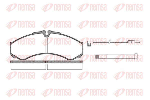 Колодки гальмівні дискові RENAULT TRUCKS MASCOTT ПЛАТФОРМА/ШАСІ 130 1999.01-2004.06 REMSA (0651.02) Remsa фото 2