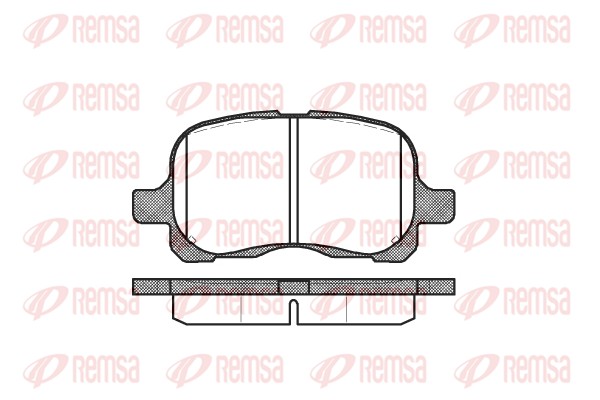 Колодки гальмівні дискові TOYOTA COROLLA ЛІФТБЕК (_E12_) 1.6 2000.08-2008.12 REMSA (0652.00) Remsa фото 2