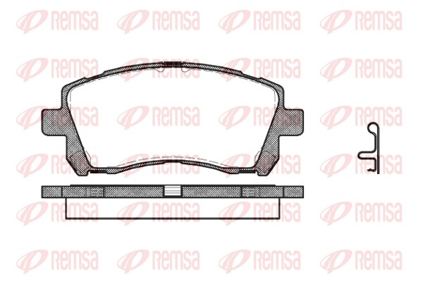 Колодки гальмівні дискові SUBARU OUTBACK (BL, BP) 2.5 2003.09-2010.06 REMSA (0655.02) Remsa фото 2