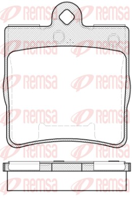 Колодки гальмівні дискові MB C-CLASS КУПЕ (CL203) 2.0 2001.03-2011.06 REMSA (0678.10) Remsa фото 2