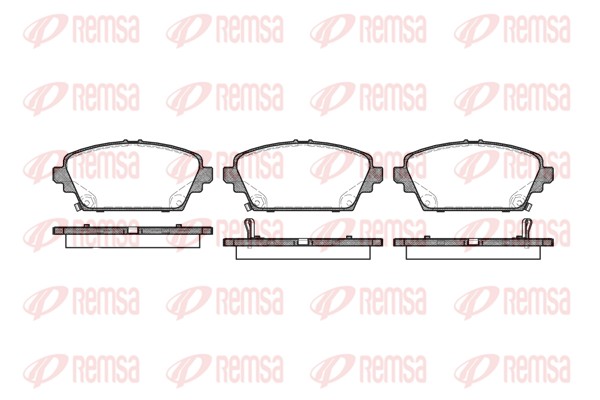 Колодки гальмівні дискові NISSAN PRIMERA (P12) 1.8 2002.01- REMSA (0694.02) Remsa фото 2