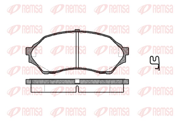 Колодки гальмівні дискові MAZDA 323 S VI (BJ) 1.5 1998.05-2004.05 REMSA (0699.00) Remsa фото 2