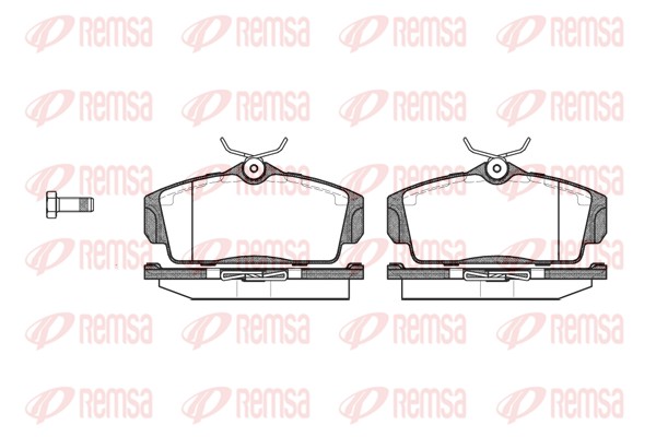 Колодки гальмівні дискові NISSAN ALMERA II (N16) 1.5 2000.04- REMSA (0704.00) Remsa фото 2