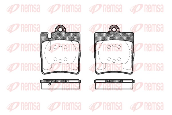 Колодки гальмівні дискові MB C-CLASS КУПЕ (CL203) 2.0 2001.03-2011.06 REMSA (0709.10) Remsa фото 2