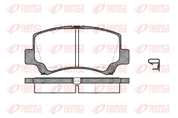 Колодки гальмівні дискові CHERY JAGGI 1.3 2006.09- REMSA (0710.02) Remsa фото 2