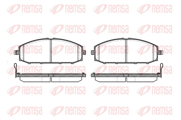 Колодки гальмівні дискові NISSAN PATROL GR V WAGON (Y61) 3.0 1997.06- REMSA (0711.04) Remsa фото 2