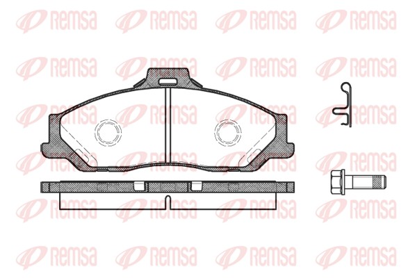 Колодки гальмівні дискові MAZDA BT-50 ПІКАП (CD, UN) 2.5 2006.08-2015.12 REMSA (0730.01) Remsa фото 2