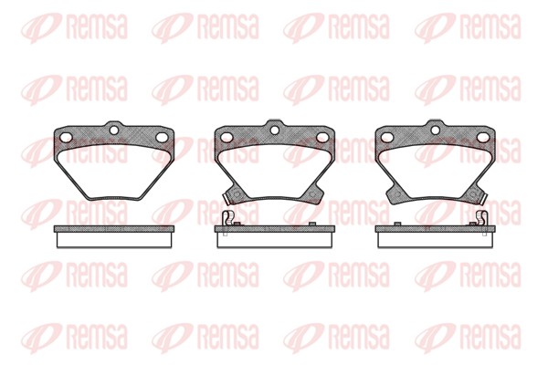Колодки гальмівні дискові TOYOTA COROLLA ЛІФТБЕК (_E12_) 1.6 2000.08-2008.12 REMSA (0741.02) Remsa фото 2