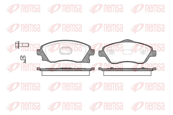 Колодки гальмівні дискові OPEL CORSA C (X01) 1.2 2000.09-2009.12 REMSA (0774.12) Remsa фото 2