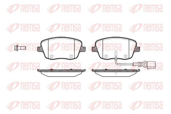Колодки гальмівні дискові VW POLO IV ЛІФТБЕК (9A4, 9A2, 9N2, 9A6) 1.4 2002.09- REMSA (0775.01) Remsa фото 2