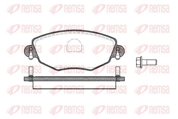 Колодки гальмівні дискові FORD MONDEO III ЛІФТБЕК (B4Y) 2.0 2000.10-2007.09 REMSA (0776.00) Remsa фото 2