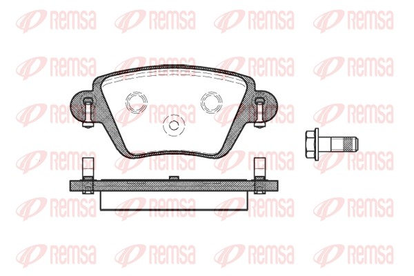 Колодки гальмівні дискові RENAULT KANGOO EXPRESS (FC0/1_) 1.2 1997.08- REMSA (0777.10) Remsa фото 2