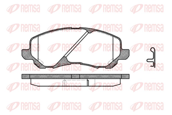 Колодки гальмівні дискові JEEP COMPASS (MK49) 2.4 2006.08- REMSA (0804.02) Remsa фото 2