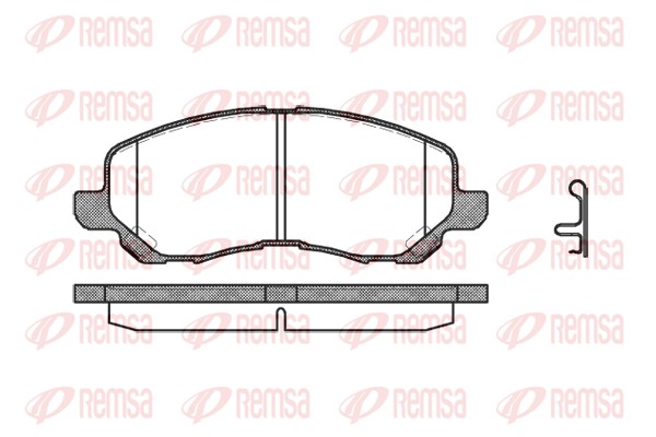 Колодки гальмівні дискові MITSUBISHI LANCER VII (CS_A, CT_A) 1.6 2000.01-2013.12 REMSA (0804.12) Remsa фото 2