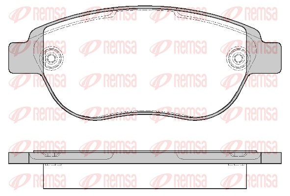Колодки гальмівні дискові FIAT DOBLO ФУРГОН/МІНІВЕН (223_) 1.4 2000.11- REMSA (0841.00) Remsa фото 2