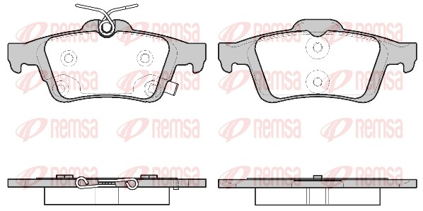 Колодки гальмівні дискові FORD FOCUS III TURNIER 1.0 2010.07-2020.02 REMSA (0842.11) Remsa фото 2