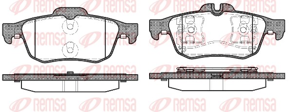 Колодки гальмівні дискові OPEL VECTRA C (Z02) 2.2 2002.04-2009.01 REMSA (0842.60) Remsa фото 2