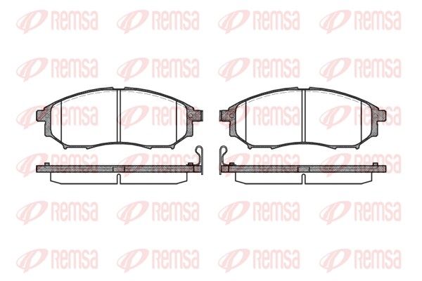 Колодки гальмівні дискові NISSAN QASHQAI / QASHQAI +2 I (J10, NJ10, JJ10E) 2.0 2006.11-2014 REMSA (0852.14) Remsa фото 2