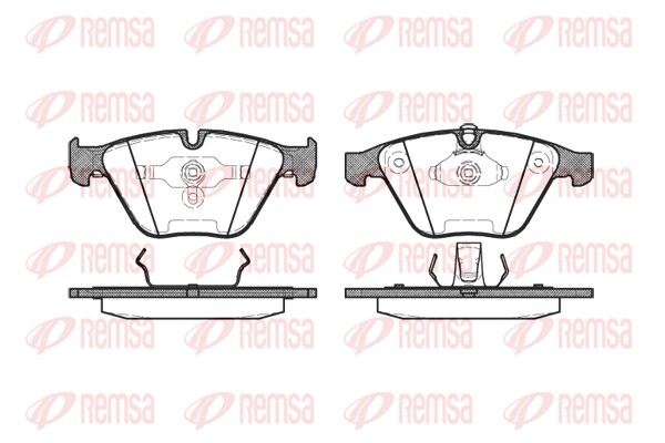 Колодки гальмівні дискові BMW 5 (E60) 3.0 2001.12-2010.03 REMSA (0857.00) Remsa фото 2