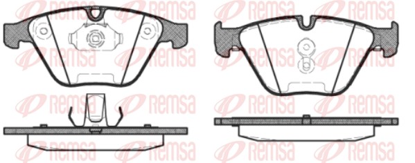 Колодки гальмівні дискові BMW 5 (E60) 2.0 2001.12-2010.03 REMSA (0857.30) Remsa фото 2