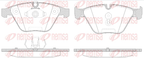 Колодки гальмівні дискові BMW 5 (E60) 3.0 2001.12-2010.03 REMSA (0857.50) Remsa фото 2