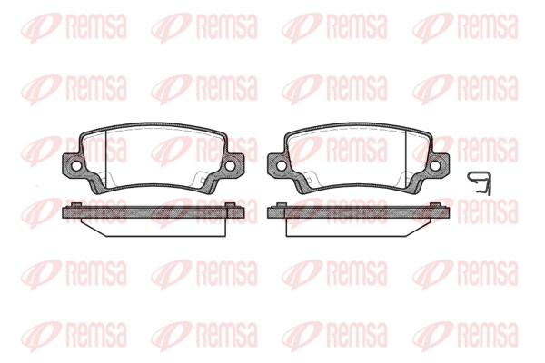 Колодки гальмівні дискові TOYOTA COROLLA ЛІФТБЕК (_E12_) 1.6 2000.08-2008.12 REMSA (0874.02) Remsa фото 2