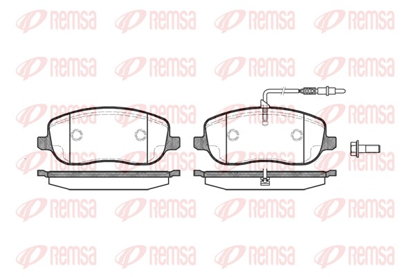 Колодки гальмівні дискові FIAT SCUDO ФУРГОН (220_) 1.9 1996.02-2006.12 REMSA (0879.12) Remsa фото 2