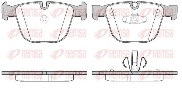 Колодки гальмівні дискові BMW 7 (F01, F02, F03, F04) 3.0 2008.02-2015.12 REMSA (0892.20) Remsa фото 2
