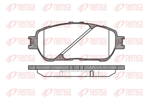Колодки гальмівні дискові TOYOTA CAMRY ЛІФТБЕК (_V3_) 2.4 2001.08-2006.11 REMSA (0898.00) Remsa фото 2