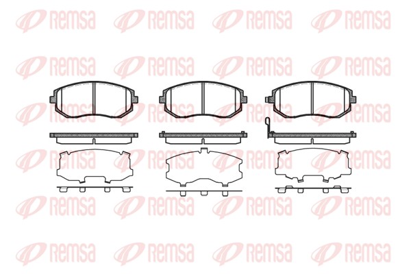 Колодки гальмівні дискові SUBARU FORESTER (SJ_) 2.5 2012.11- REMSA (0951.11) Remsa фото 2